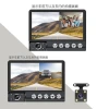 The new cross-border 4-inch high-definition front, interior and rear dashcam features three lenses and three records, with 1080P dual channels at the front and rear Specification image